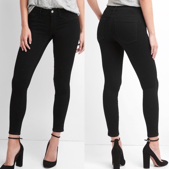 Gap black ankle cropped jeans - Picture 1 of 4